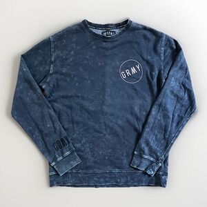 Streetwear Sweatshirt M Black Grimey GRMY Rick James Tie Dye Distressed Hip Hop